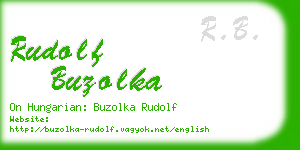 rudolf buzolka business card